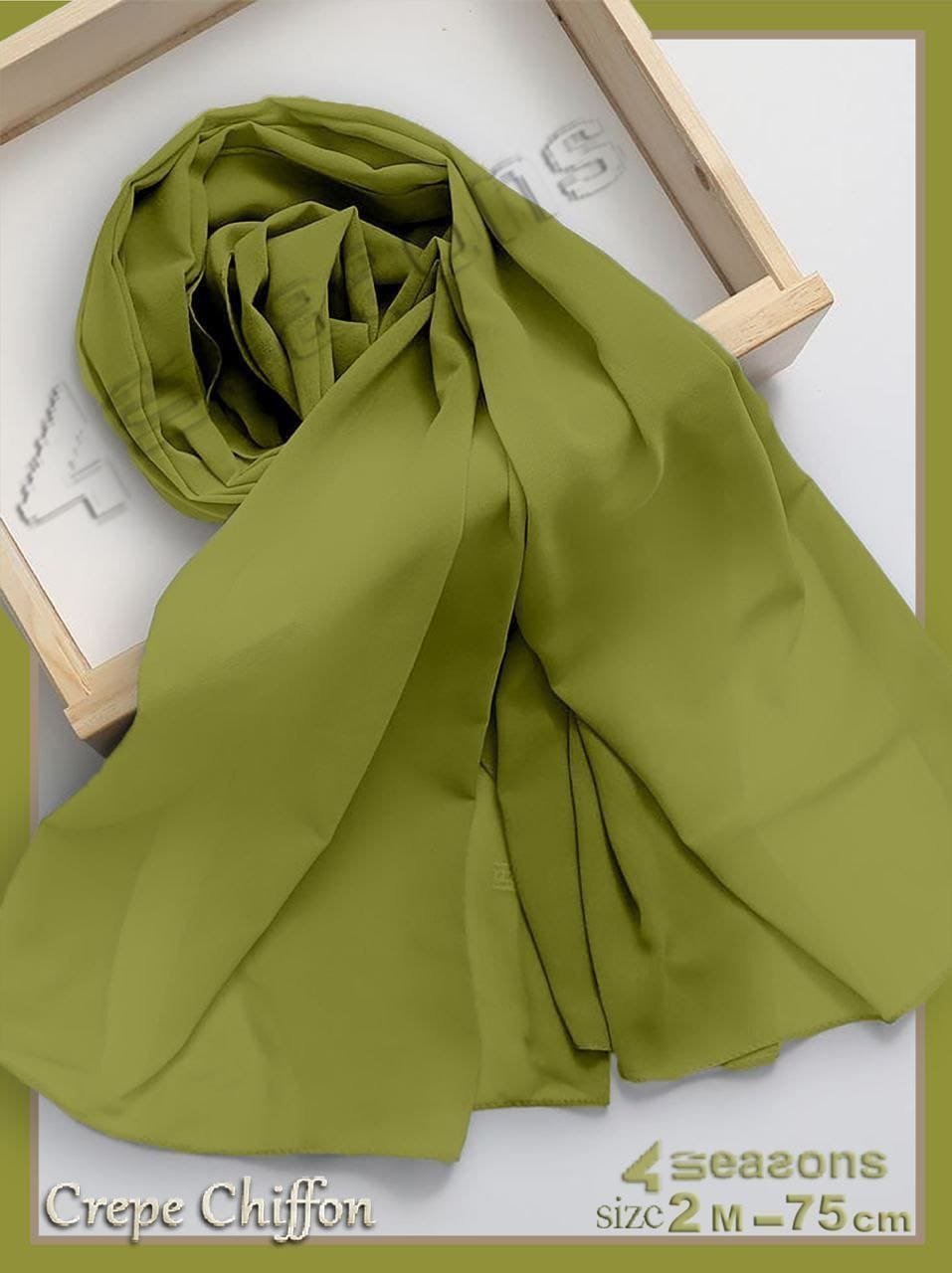 كريب شيفون لون واحد كريب شيفون لون واحد